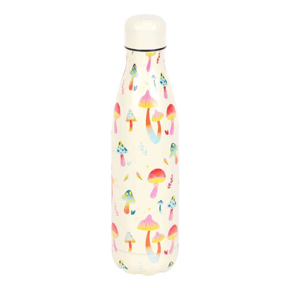 Something Different - Funky Fungi Mushroom Print Metal Waterfles - Multicolours